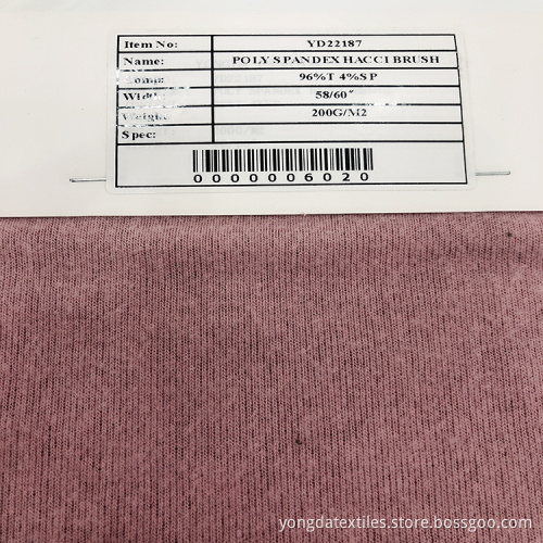 Polyester Spandex Knit Brushed Hacci Fabric Sweater